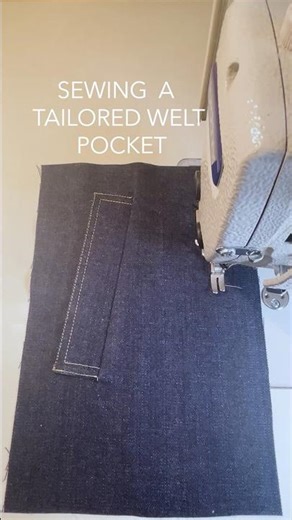 ✨ Sewing a tailored welt (on top) pocket