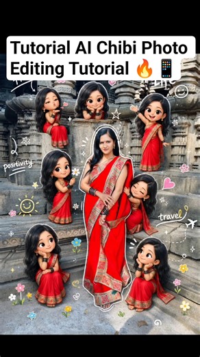 How To Make Chibi AI Photo ✨😍 | Cartoon Mini Me Tutorial Marathi #shorts #tutorial #ai