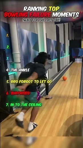 Ranking the WORST Bowling Fails of All Time 🎳 (Wait for #1) 🤣 #bowling #fail #funny #ball #ranking