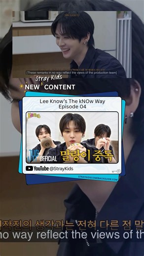Lee Know’s The kNOw Way Episode 04 is out! #LeeKnow #StrayKids