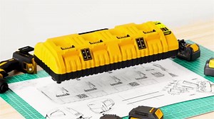 12/20V Max Battery Charger Replacement for Dewalt DCB104 Compatible with 12V 20V Max Lithium Battery DCB124 DCB205 DCB204 DCB606 Charger 4-Port Simultaneous Charging