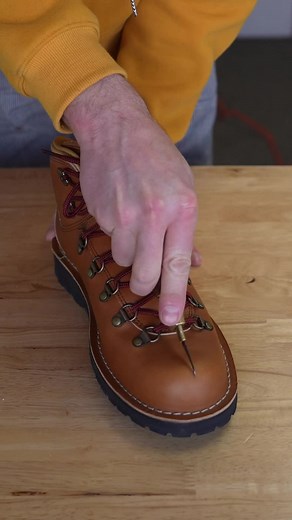 Rose Anvil | Handmade Goods on Instagram: "Cutting the Danner Mountian Pass boots in half. @dannerboots"