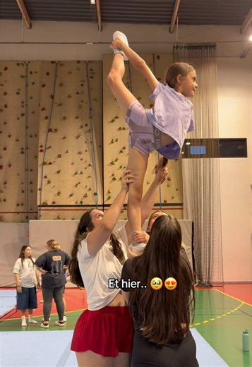 Persévérance ❤️ C’était son objectif et elle s’en est donnée les moyens ! #cheerleading #cheertok #cheerfrance