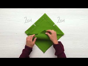How to Fold a Napkin into a Christmas Tree!