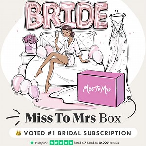 1.5K reactions · 229 shares |  #1 Engagement Gift! Miss To Mrs Box Subscription delivers themed bridal boxes to spark excitement, pamper & inspire brides-to-be from Engagement to Honeymoon! ⭐⭐⭐⭐⭐ "My daughter-in-law loved the boxes! Made her feel special & excited every month up to her wedding day. A unique gift to show my love." | Miss To Mrs Box | Facebook