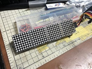 LEDドットマトリクス遊び（スペアナ）