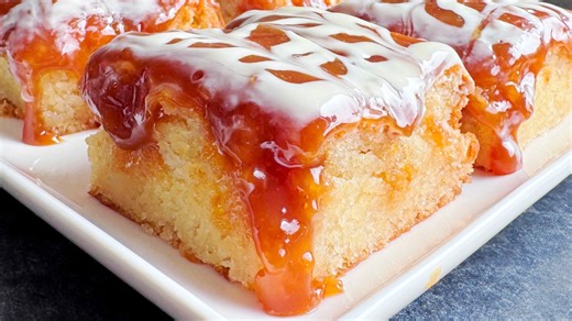 Fluffy eggless cake with sweet caramel taste