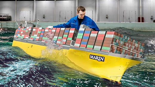 The process behind the construction of the world's largest container ships