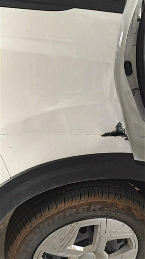 Tata nexon quatter pannel danting #crash #crash #automobile #lifeisbutadream