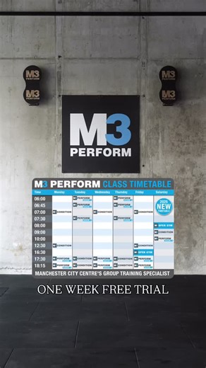 M3 Perform | Group Training on Instagram: "We have a limited number of One Week FREE trials available Get the full M3 experience for 7 days & see if we can support you with your goals & get you into a good routine To claim one of the available spots please DM us the word TRIAL"