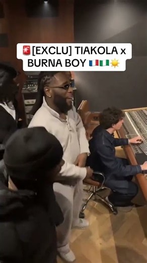 Burnaboy et Tiakola aperçu au studio