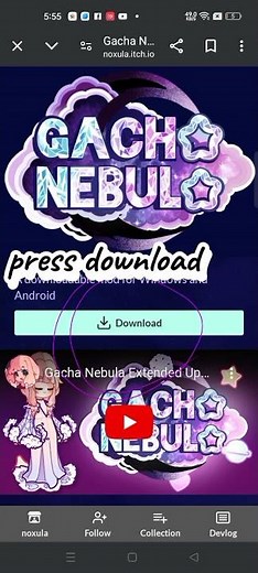 Tutorial how to download gacha nebula #kymkuroshi
