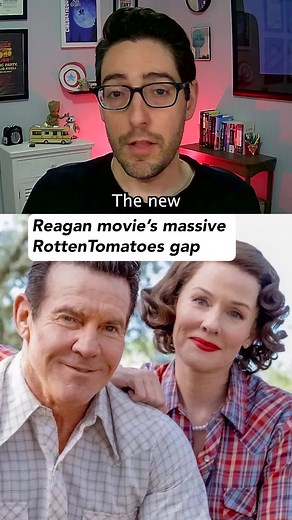 The new Reagan biopic might have the biggest gap between audiences and critics in RottenTomatoes history (Source: RottenTomatoes) #reagan #ronaldreagan #rottentomatoes #critics #movietok #filmtok