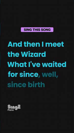 Cynthia Erivo, Wicked - The Wizard And I (Piano Karaoke)