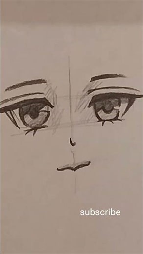 Three happy anime facial expressions😍🥰🙂#animeeart #animation #anime#drawing #art