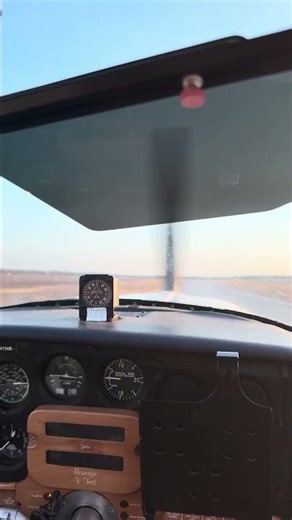 Take off in a V-Tail Bonanza