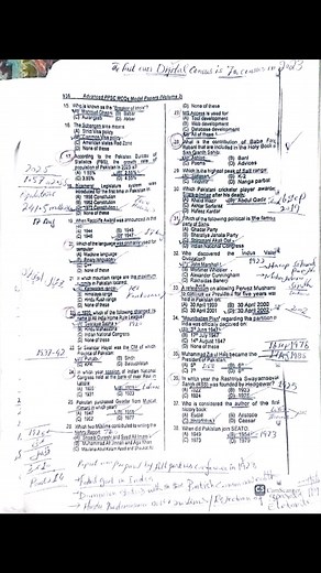 3.7K views · 17 reactions | Do work like this on past papers to improve your preparation. | ppsc education | Facebook