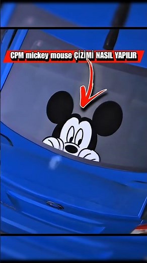 HOW TO DRAW MICKEY MOUSE ? CAR PARKING MULTIPLAYER #cpm2 #cpm
