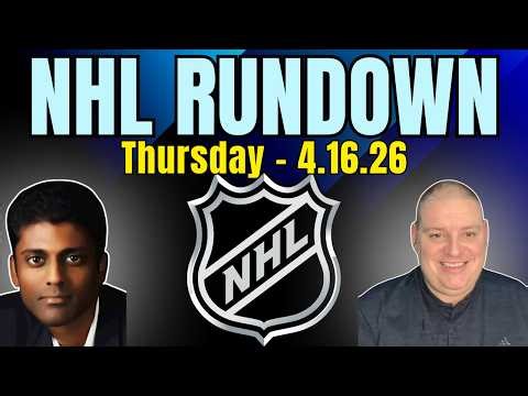 Thursday NHL Rundown Picks - 4/16/26 l Craig Trapp & Indian Cowboy NHL Picks & Hockey Predictions
