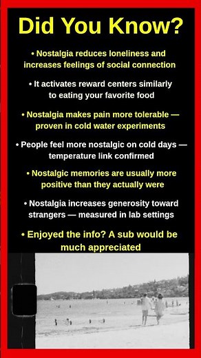 What Science Discovered About Nostalgia Will Surprise You 🕰️🧠