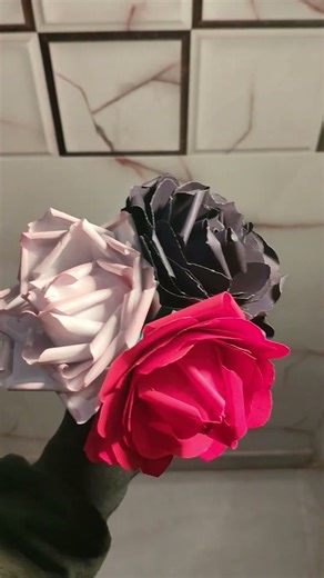 super easy paper rose 🌹@SUZIE_artperson #newmusic #papercraft #art