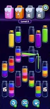 Chaos Drink Sort Level 5 Walkthrough Solution Android/iOS