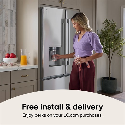 When you upgrade on LG.com, we deliver *and* install appliances for free 🏡 🚚 And that’s just the beginning! Enjoy more perks when purchasing directly with us 👉 https://www.lg.com/us/shop-with-an-agent #LifesGood | LG Global