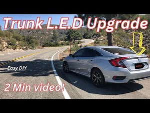 How to replace 2016 Honda civic trunk light (LED)