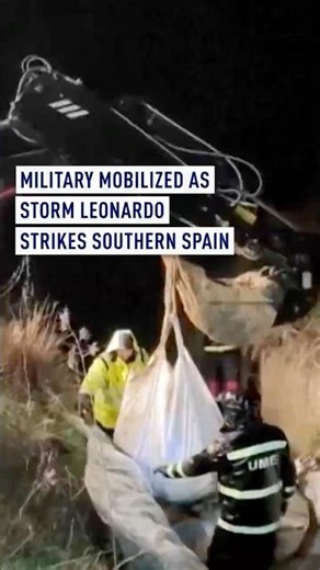 Military mobilized as Storm Leonardo strikes southern Spain