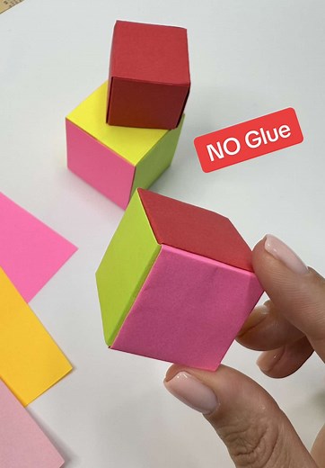 Create an Easy Paper Cube Without Glue