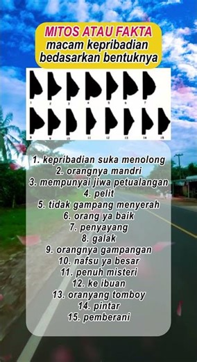 mitos atau fakta macam kepribadian menurut bentuknya