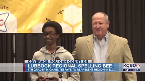 8th grader Michael Tesfaye wins 2025 Lubbock Regional Spelling Bee