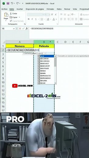 🔢⚡ Numeración automática en Excel — truco rápido y profesional