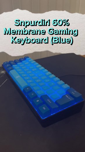 Blue keyboard just looks awesome in any setting , Check out this model on snpurdiri.com!#keyboards #snpurdiri #fyp