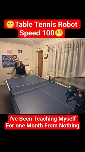 Have You EVER Seen A Table Tennis Robot Set To 100 Percent SPEED?