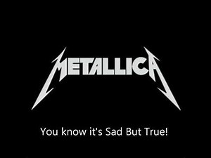 157K views · 29 reactions | Metallica - Sad But True Lyrics (HD) | Heavy Metal Rock and more | Facebook