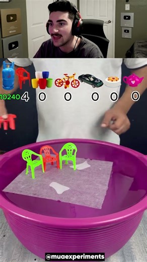 How Many Tissues Will it Take To Float! 🤯 @MuaExperiments