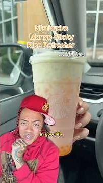 Trying Mango Sticky Rice from Starbucks