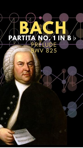 The Well Tempered Synth on Instagram: "🎼 Prelude from Partita No. 1 in B♭ major, BWV 825 — J. S. Bach Composed around 1726, this prelude opens the first of Bach’s keyboard partitas, published as part of his Clavier-Übung. Built from a continuous flow of harmony, it feels both elegant and expansive, setting the tone for a collection that blends dance, virtuosity, and architectural clarity. 👉 Full video link in my bio Which piece should I do next?"