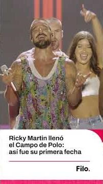 Ricky Martin llenó el Campo Argentino de Polo con un show a puro fuego