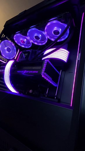 ASUS HELIOS BLACK INTEL I9 12900K ASUS MAXIMUS Z690 HERO ASUS ROG RYUJIN II 360 XPG 64GB 5200MHZ DDR5 SAMSUNG 980 PRO M.2 NVME PCIE GEN4 SOLID STATE DRIVE 1TB LIAN LI STRIMER PLUS V2 ASUS STRIX RTX4080 SUPER 16GB 🤜🤛 #pcgaming #gamer #nvidia #asusrog #custombuildpc #pc