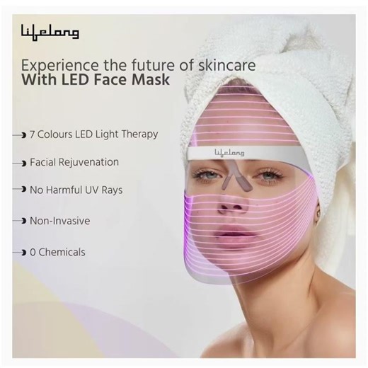 Glow Up at Home: 7-Color LED Mask