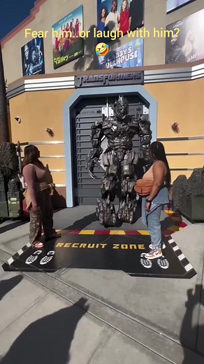 Megatron's Comedic Side at Universal Studios