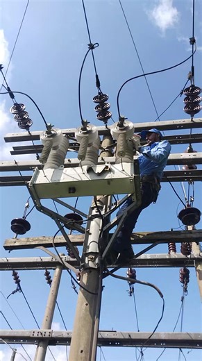 Lineman working time in sub-station #Lineman #electricity #substation | Lineman24.com