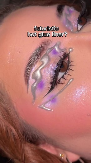 Futuristic Chrome Liner Makeup Tutorial