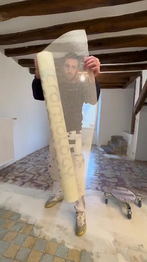 Pose de trame avant béton ciré #peintre #reno #Preparation #chantier #tuto #tutorial #betoncire #batiment | Alexis Breuil