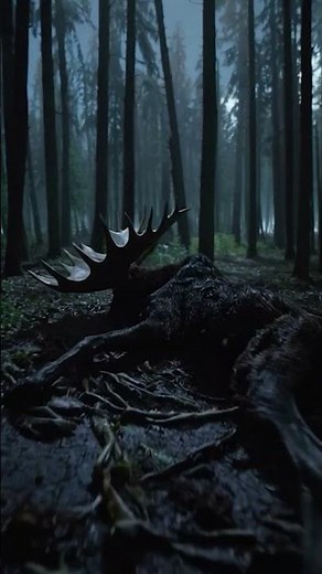POV: You Find a Giant Moose Corpse in a Rainy Forest | Hyper-Realistic Cinematic Horror
