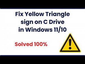 Fix Yellow Triangle sign on C Drive in Windows 11/10