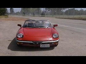 1988 Alfa Romeo Spider Veloce Driving