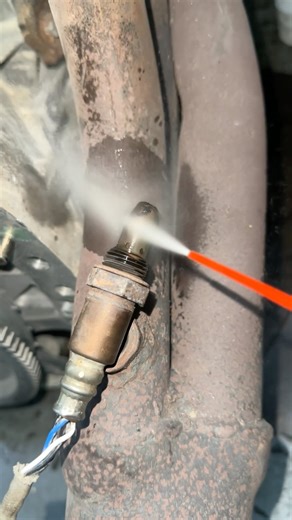 How A Simple Cleaning Oxygen Sensor #shortvideo #automobile